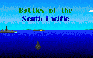 Title screen of World War II: Battles of the South Pacific