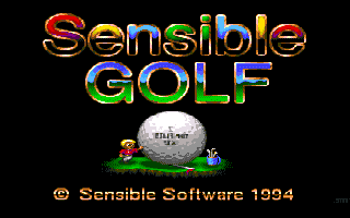 Title screen of Sensible Golf