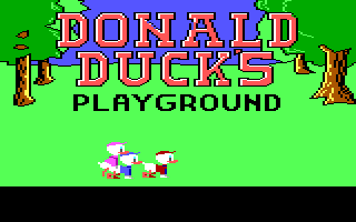 Title screen of Donald Duck's Playground
