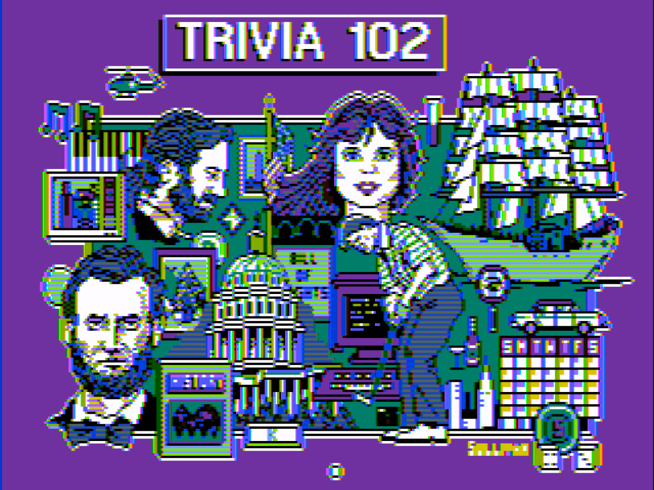 Title screen of Trivia 102