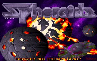 Title screen of Spheroids