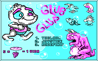 Title screen of Glub Glup