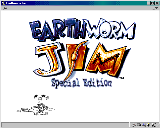 Title screen of Earthworm Jim: Special Edition