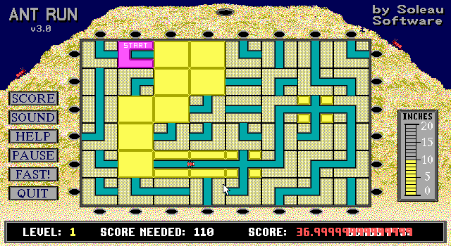Gameplay of Ant Run