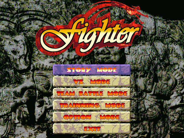 Title screen of Fighter: Taklamakan Samak-pyeon