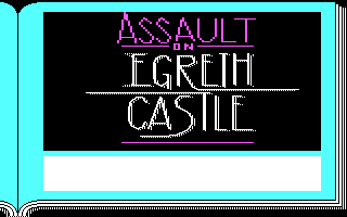 Title screen of Zork Quest: Assault on Egreth Castle