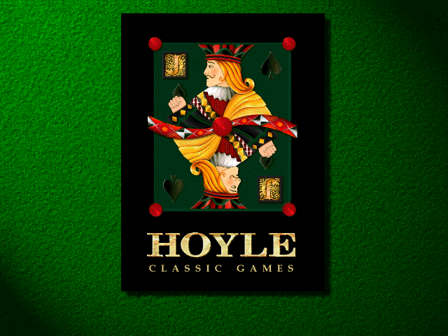 Title screen of Hoyle Classic Games