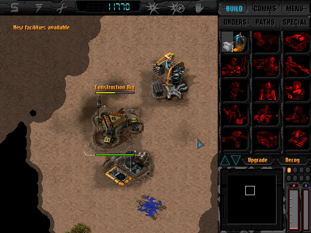 Gameplay of Dark Reign: The Future of War