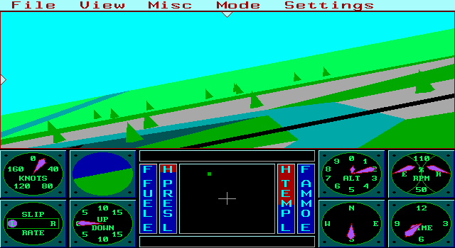 Gameplay of Sierra's 3-D Helicopter Simulator