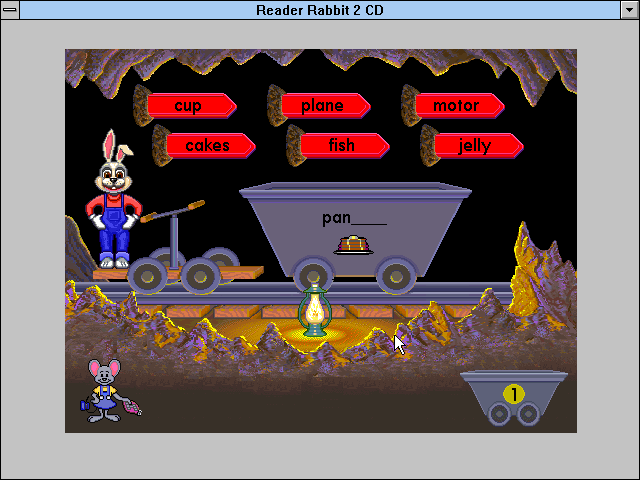 Gameplay of Reader Rabbit 2