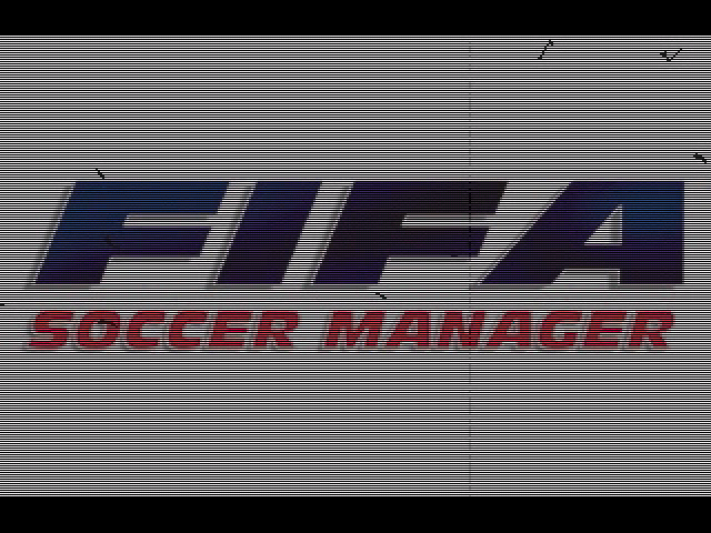 Title screen of FIFA Soccer Manager