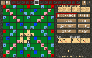 Gameplay of Scrabble (1992)