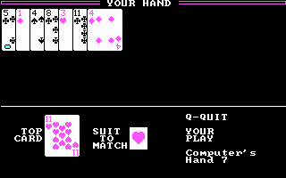Gameplay of Crazy Eights