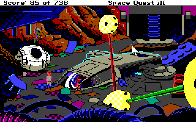 Gameplay of Space Quest III: The Pirates of Pestulon