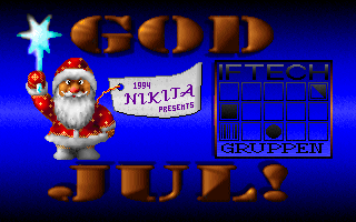 Title screen of God Jul!