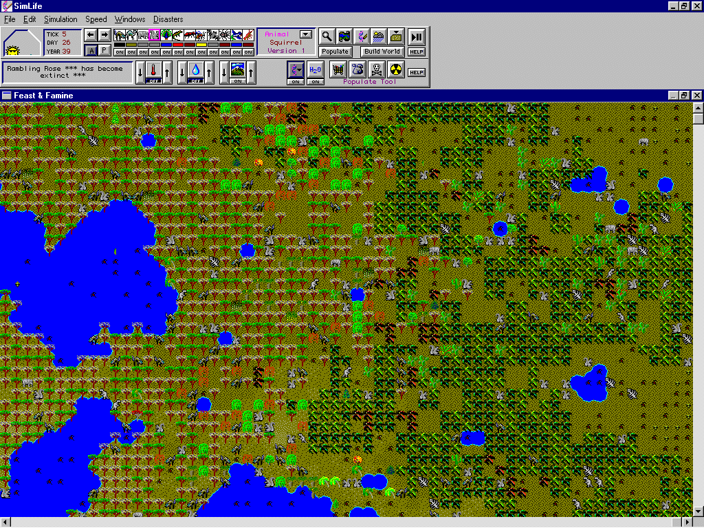 Gameplay of SimLife