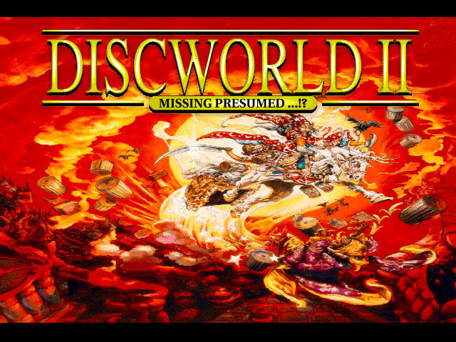 Title screen of Discworld II: Mortality Bytes!