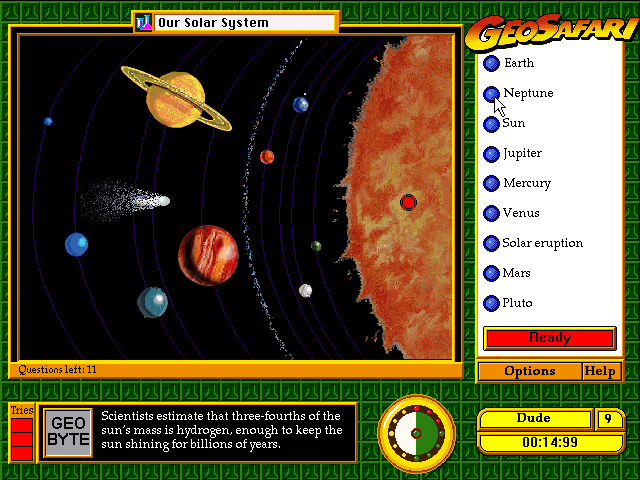 Gameplay of GeoSafari: Geography, History, & Science
