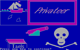 Title screen of Privateer