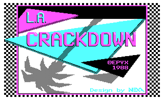 Title screen of L.A. Crackdown