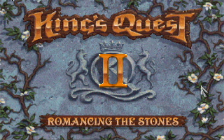 Title screen of King's Quest II: Romancing the Stones (2002 Remake)