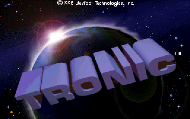 Title screen of Tronic