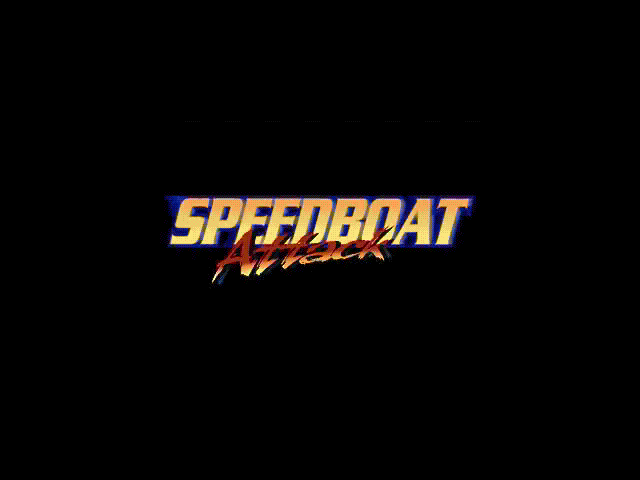Title screen of Speedboat Attack