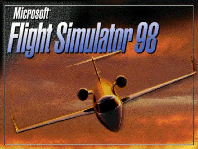 Title screen of Microsoft Flight Simulator '98