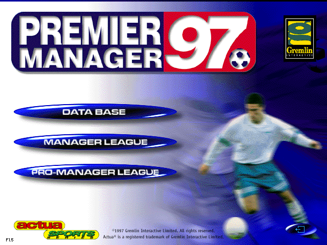 Title screen of Premier Manager '97