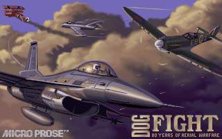 Title screen of Dog Fight: 80 Years of Aerial Warfare