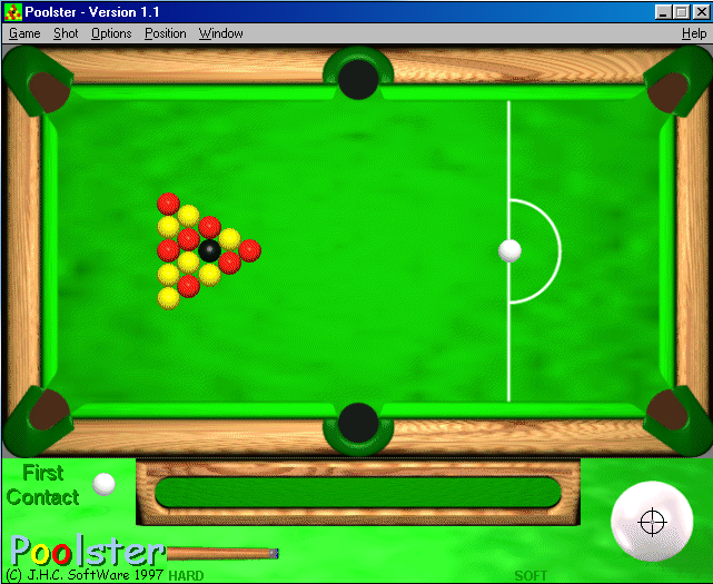 Title screen of Poolster