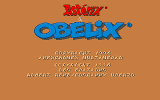 Title screen of Asterix & Obelix