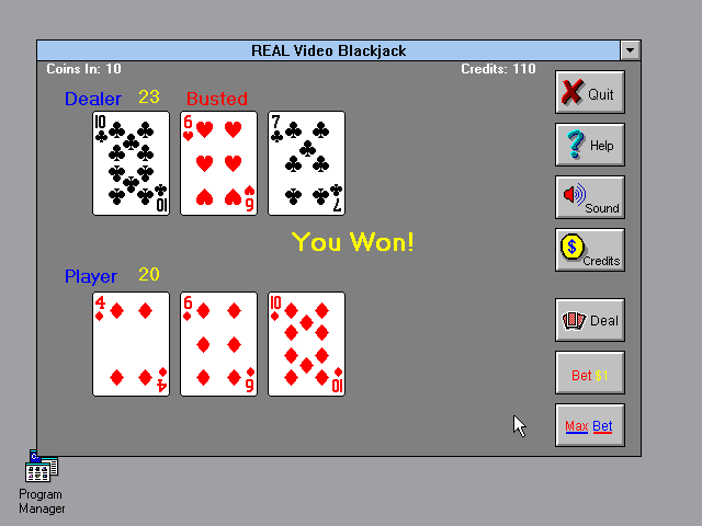 Gameplay of Real Video Blackjack