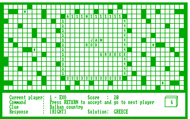 Gameplay of Crosscheck