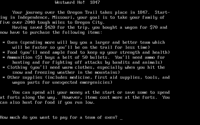 Gameplay of David Ahl's Basic Computer Adventures