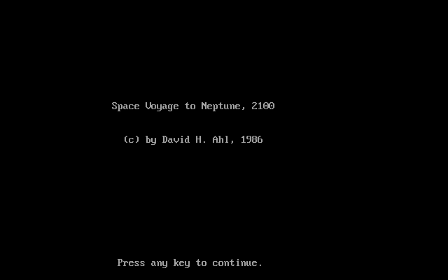 Title screen of David Ahl's Basic Computer Adventures
