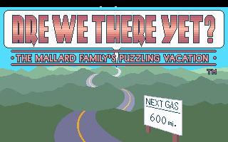 Title screen of Are We There Yet?