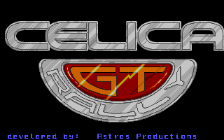 Title screen of Toyota Celica GT Rally