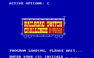 Title screen of Railroad Switch Challenge