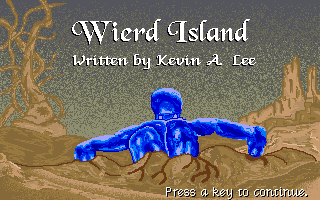 Title screen of Weird Island