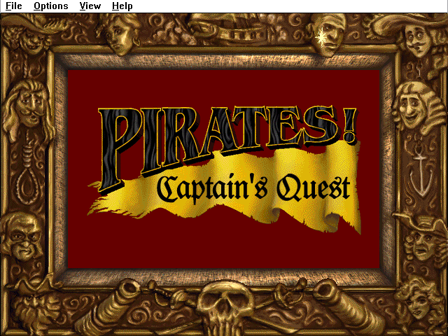 Title screen of Pirates: Captain's Quest