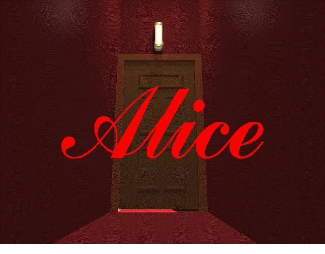 Title screen of Alice: An Interactive Museum