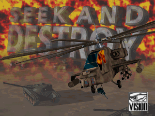 Title screen of Seek and Destroy