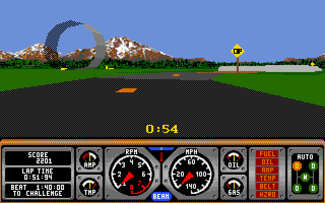 Gameplay of Hard Drivin' II