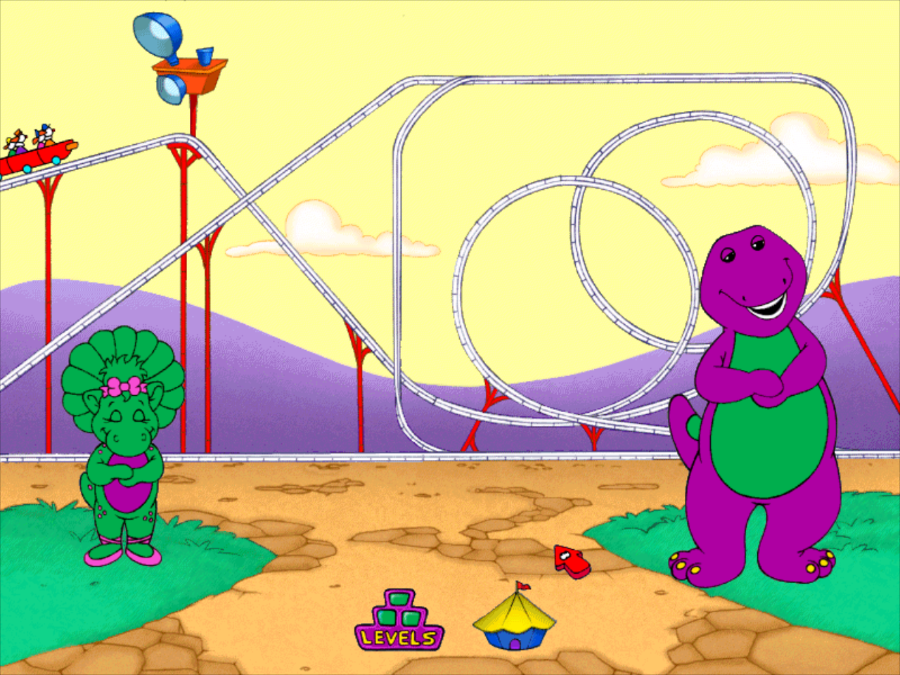 Gameplay of Barney Goes to the Circus