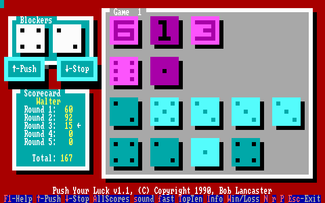 Gameplay of MicroLink Push Your Luck
