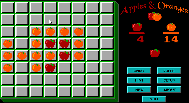 Gameplay of Apples & Oranges
