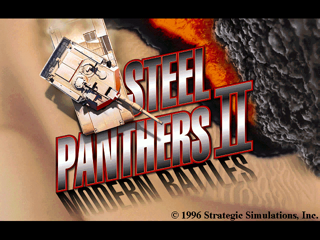 Title screen of Steel Panthers II - Modern Battles