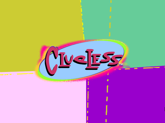 Title screen of Clueless: CD-ROM