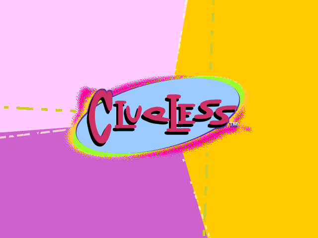 Title screen of Clueless: CD-ROM